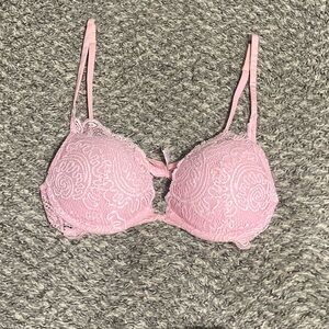 Victoria's Secret Pink Lace Push Up Bra